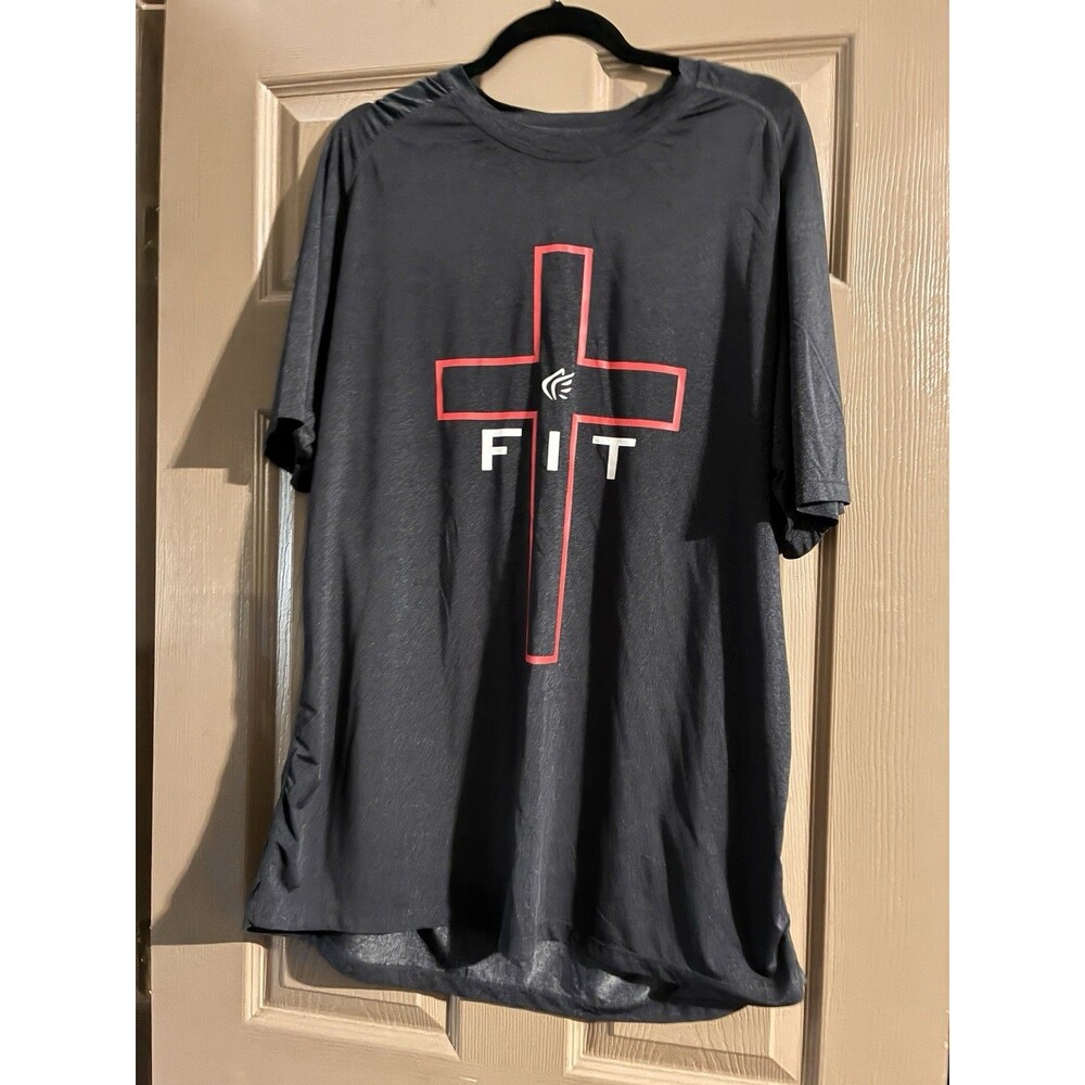 Active Faith Sports Men's "FIT" Cross Training Performance T-Shirt XL